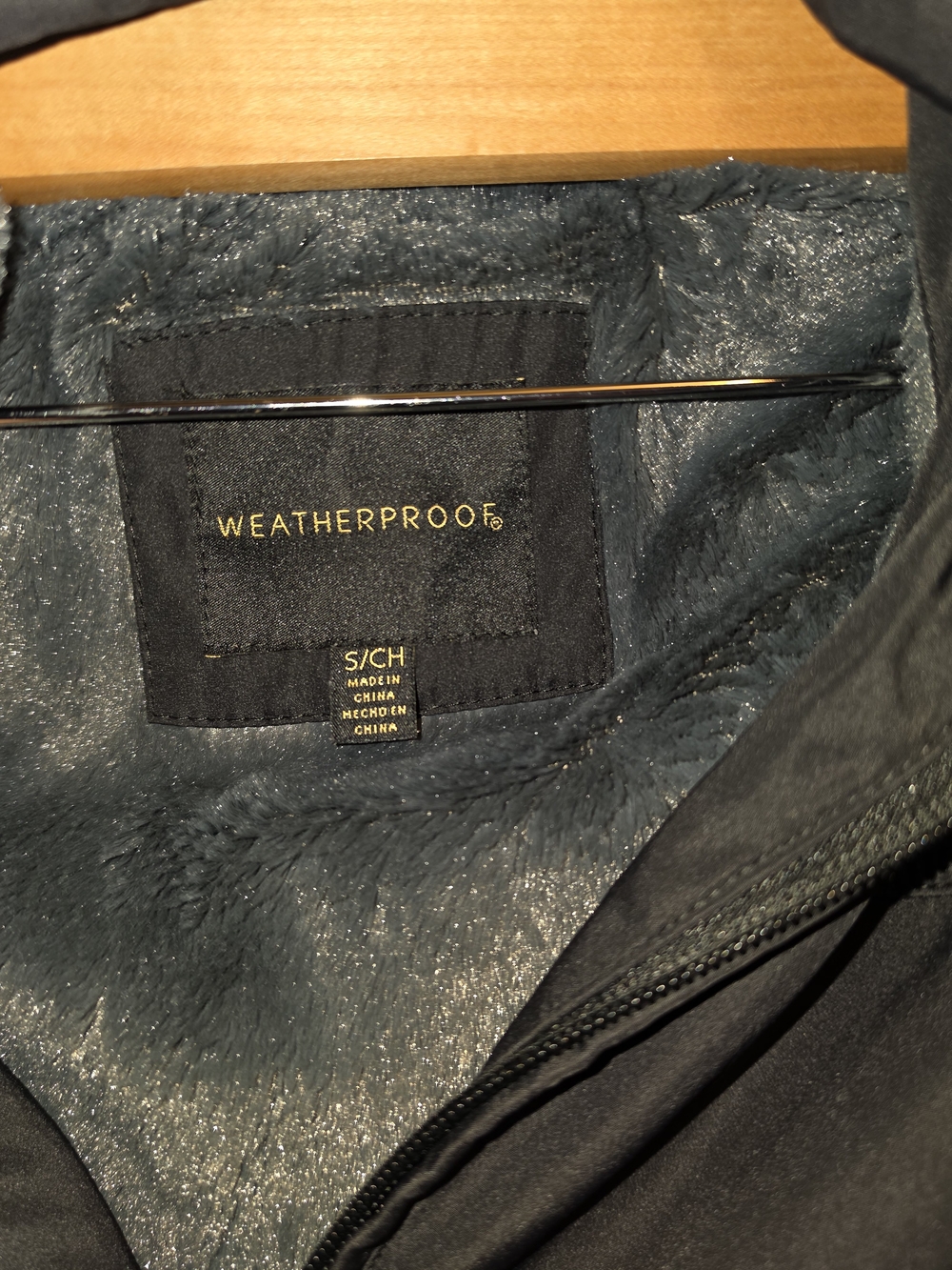 Weatherproof Black Faux-Fur Lined Women's Jacket
